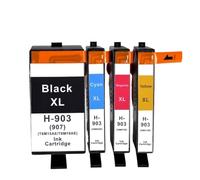 XXINGYULI Cartouche d'encre HP903XL 907XL, Compatible avec Officejet Pro série 6960 6961 6963 6964 6965 6966 6968 6970 6971 6974 6975 6976 6978 6979, rendement(One Set 4colors)