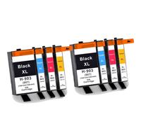 XXINGYULI Cartouche d'encre HP903XL 907XL, Compatible avec Officejet Pro série 6960 6961 6963 6964 6965 6966 6968 6970 6971 6974 6975 6976 6978 6979, rendement(2 Set 8 Colors)