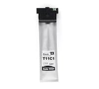 XXINGYULI Cartouche d'encre pigmentée Compatible avec Puce, Compatible avec Workforce Pro WF-C5390DW WF-C5890DWF modèles Europe T11D T11D1 T11D4 T11E(T11C1 Black 60ml)