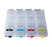 XXINGYULI Cartouche d'encre Rechargeable sans Puce Compatible avec Les modèles WF-C5790 WF-C5710 WF-C5290 WF-C5210 T902 T941 T942 T936 T937 T945 T944 T9461 T948 T949(KCMY 350ML)