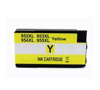 XXINGYULI Cartouches d'encre compatibles 952XL 953XL 954XL 955XL Compatible avec imprimantes Officejet Pro 8210 8710 8720 8730 7730 8216 8218, Fournitures d'encre de Remplacement universelles(Yellow)