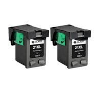 XXINGYULI Cartouches d'encre compatibles Compatible avec imprimantes 21 22 XL, Compatible avec Deskjet F2180 F2200 F2280 F4180 F300 F380 D2300(2PCS Black)