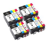 XXINGYULI Cartouches d'encre compatibles Compatible avec imprimantes 934XL 935XL Officejet Pro 6812 6815 6830 6835 6230 6820, modèles 934 935, rendement(4BK 4C 4Y 4M)