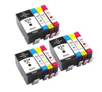 XXINGYULI Cartouches d'encre compatibles Compatible avec imprimantes 934XL 935XL Officejet Pro 6812 6815 6830 6835 6230 6820, modèles 934 935, rendement(3BK 3C 3Y 3M)