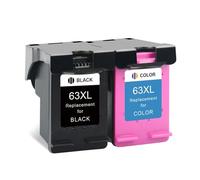 XXINGYULI Cartouches d'encre compatibles Garden 63XL Compatible avec 63 imprimantes Deskjet 2130 2131 3630 4250 5258 5264 5230 5232 5255(2 Pcs)