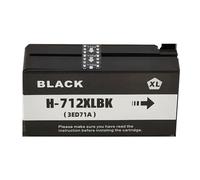 XXINGYULI Cartouches d'encre compatibles HP712, 4 Paquets, adaptées aux imprimantes Designjet T210 T230 T250 T650 T630(Black)