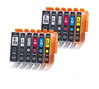 XXINGYULI Cartouches d'encre compatibles PGI 725 CLI 726, à Utiliser avec Les imprimantes IP4870 IP4970 IX6560 MG5170 MG5270 MG5370 MG6170 MG6270(2 Set)