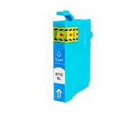 XXINGYULI Cartouches d'encre compatibles T0711 T0712 T0713 T0714 Compatible avec Stylet DX4050 DX4400 DX8400 DX8450 DX9400 DX9400F avec Puce(1 Cyan)