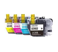 XXINGYULI Cartouches d'encre LC462 compatibles Compatible avec MFC-J2340DW MFC-J2740DW MFC-J3540DW MFC-J3940DW, Asie du sud-est et UE Orientale(One Set 4 Colors)