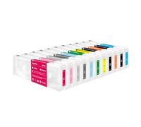XXINGYULI Cartouches d'encre vides Rechargeables avec Puce 700ML, compatibles avec Les modèles SureColor P6000 P7000 P8000 P9000 Europe T8041 T8049 T804A T804B(T8041-T8049)