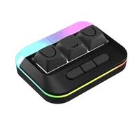 XXINGYULI Clavier de Jeu à Interrupteur magnétique, avec Trois Touches, Conception d'échange à Chaud, Clavier mécanique Compatible, Accessoire PC(The RGB UWU Stealth)
