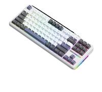 XXINGYULI Clavier mécanique Bluetooth à Trois Modes, Conception de Joint rvb, Accessoire sans Fil Compatible avec Les Joueurs sur Ordinateur et Le Bureau(Ash Star Trek Single)