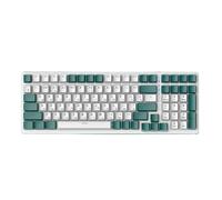 XXINGYULI Clavier mécanique Filaire Ergonomique, remplaçable à Chaud, compatibilité 100 Compatible avec PC de Bureau et Jeux Russes(Aqua Green Axis)
