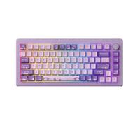 XXINGYULI Clavier mécanique RVB Compact, 75%, Support de Joint multimode échangeable à Chaud, en Aluminium, Conception orientée sud, CNC(Purple)