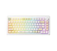 XXINGYULI Clavier mécanique RVB Compact, 75%, Support de Joint multimode échangeable à Chaud, en Aluminium, Conception orientée sud, CNC(White)