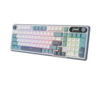 XXINGYULI Clavier mécanique rvb sans Fil, avec écran TFT 98, connectivité Bluetooth et USB-C échangeable à Chaud Compatible avec Les Joueurs(Russian Light Cloud)