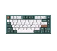 XXINGYULI Clavier mécanique sans Fil rvb rétro-éclairé Trois Modes 2.4G Bluetooth USB Conception de CNC d'échange à Chaud Compatible avec la compatibilité PC de Jeu e-Sports(Dark Green)