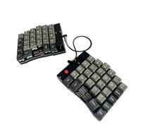 XXINGYULI DO52 Pro Clavier mécanique divisé Bricolage Clavier à Points Rouges Compact Conception à 40 Compatible avec Cent compatibilité améliorée(DO52)