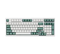 XXINGYULI FL980 - Clavier mécanique Filaire à 98 Touches, avec Interrupteur remplaçable à Chaud, Capuchons de Touches PBT rvb, Compatible avec Les Jeux et Le Bureau(Aqua Water Green)