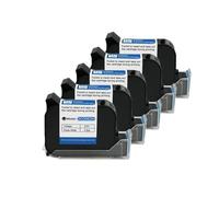 XXINGYULI Imprimante à Jet d'encre Thermique portative, Cartouche d'encre à séchage Rapide de 25.4mm Compatible avec encres à solvant compatibles, imprimante à Encre Noire Non chiffrée(5PCS)