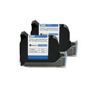 XXINGYULI Imprimante à Jet d'encre Thermique portative, Cartouche d'encre à séchage Rapide de 25.4mm Compatible avec encres à solvant compatibles, imprimante à Encre Noire Non chiffrée(2PCS)