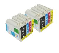 XXINGYULI Jeu de Cartouches d'encre compatibles Compatible avec imprimantes 10 11 Designjet 110 100plus C4844A, Comprend des encres HP10 HP11 Compatible avec 2800dt 2800dtn(2 Set)