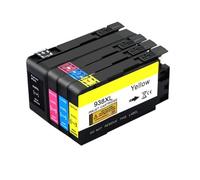 XXINGYULI Jeu de Cartouches d'encre compatibles Compatible avec imprimantes Officejet Pro 936 937 938 936XL modèles 9110b 9120 9130 9720 9730 4S6X3A 4S6X0A(938 4COLOR 1SET)