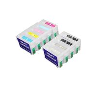 XXINGYULI Jeu de Cartouches d'encre Rechargeables compatibles avec Puce Arc Compatible avec P600 Surecolor SC-P600 T7601 à T7609