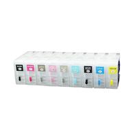 XXINGYULI Jeu de Cartouches d'encre Rechargeables compatibles T851 T8511 T8511-T8519, Compatible avec imprimantes à Jet d'encre Stylus Pro Surecolor P808 P 808, avec Puce(9color with Chip)