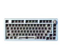 XXINGYULI Kit de Clavier mécanique Hi75 RGB, échange à Chaud, avec Joint de Bouton en Aluminium et Plaque de positionnement FR4, Cadeaux(Blue RGB)