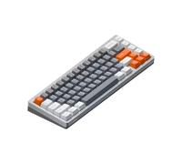 XXINGYULI NUPHY HALO65 HE Clavier mécanique Filaire Interrupteur magnétique Personnalisable rvb Clavier de Jeu en Aluminium Compatible avec Accessoires de Joueurs sur PC(Gray)