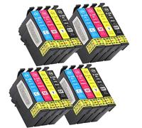 XXINGYULI Paquet de 15 Cartouches d'encre compatibles Compatible avec Workforce WF 2630 WF 2650 WF 2660 XP320 XP420, Remplacement Compatible avec T220 220XL(4SET)