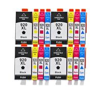 XXINGYULI Paquet de 8 Cartouches d'encre compatibles Compatible avec imprimante 920XL HP920 Compatible avec Officejet 6000 6500 6500A 7000 7500 7500A(4SET)