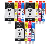 XXINGYULI Paquet de 8 Cartouches d'encre compatibles Compatible avec imprimante 920XL HP920 Compatible avec Officejet 6000 6500 6500A 7000 7500 7500A(3SET)
