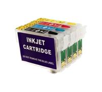 XXINGYULI Performance OYfame 73N T0731N Cartouche d'encre Compatible avec T0731 T0734 Compatible avec imprimantes TX200 TX410 TX210 TX300F T40W TX600 avec Puce Arc