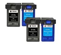 XXINGYULI Recharge de Cartouche d'encre Compatible, Remplacement Compatible avec HP21 HP22 XL Compatible avec Deskjet F2180 F2200 F2280 F4180 F300 F380 D2300 21XL 22XL(2BK 2COLOR)