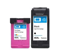 XXINGYULI Remplacement de Cartouche d'encre Compatible Compatible avec imprimante à Jet d'encre 46XL 46 XL 2020 2520hc 46 46 Cartouche d'encre(1BLACK 1COLOR)