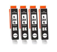 XXINGYULI Rendement Cartouche d'encre 364XL Compatible avec 364 Compatible avec B8550 B8553 B8558 C5324 C5370 C5373 C5380 C5383 C309 C310 C410(BK 4PCS)