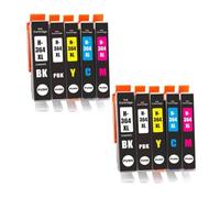 XXINGYULI Rendement Cartouche d'encre 364XL Compatible avec 364 Compatible avec B8550 B8553 B8558 C5324 C5370 C5373 C5380 C5383 C309 C310 C410(2 Set 10PCS)