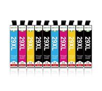 XXINGYULI Rendement T2991 T2992 Cartouche d'encre Compatible avec 29XL Compatible avec imprimantes XP 245 247 255 257 332 335 342 235(10PCS)