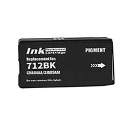 XXINGYULI Vilaxh Cartouche d'encre Compatible Compatible avec HP712 XL 712XL 3ED71A 3ED67A Compatible avec imprimante DesignJet T210 T230 T250 T630 T650(BK)