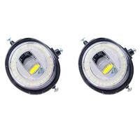 Xxiucj Ensemble feux antibrouillard Pour Mazda Pour MX-5 MX5 Pour Miata Roadster 2006-2015 2 Pièces Voiture Angel Eye LED Feu Brouillard DRL Feu Circulation Diurne(Style 4)