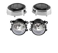 Xxiucj Ensemble feux antibrouillard Pour Mitsubishi Pour Outlander 2008 2009 2010 2011 2012 Couvercle Phare Antibrouillard, Cadre Calandre(Halogen and Covers)