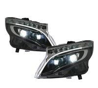 Xxiucj Phares De Voiture Pour Benz Pour Vito Pour W447 2016-2023 Phares Lampe Frontale Phare LED Avant DRL Lentille De Projecteur Accessoires Dynamiques Voiture Ensemble De Phares