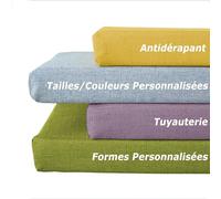 XXIUDEE Coussin pour Banc de Mobilier Lavable, Coussin de Banc Personnalisé, Coussins de Canapé, Coussin de Baie Vitrée Coussin de Banc de Cuisine pour Chambre Salon Salle à Manger (5cm Dépaisseur)