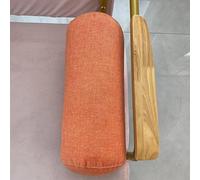 XXIUDEE Coussin rond de canapé cylindrique - Coussin de yoga de chevet, coussin de sommeil, pour canapé, voiture, maison (45 x 20 cm, orange)
