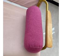 XXIUDEE Coussin rond pour accoudoir de canapé - Coussin de yoga, de chevet, coussin de sommeil, pour canapé, voiture, maison (40 x 15 cm, rose foncé)