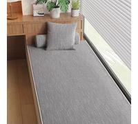 XXIUDEE Coussins de siège antidérapants pour baie vitrée, meubles d'intérieur, rebord de fenêtre, tatami, sol pour chaussures, canapé, chambre à coucher, salon (160 x 60 x 2 cm, gris foncé)