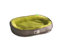 XXIUDEE Grand lit orthopédique pour chien, lit rectangulaire lavable, anti-anxiété, tapis doux et chaud pour chiens de taille moyenne et grande (50 x 40 x 14 cm, vert)
