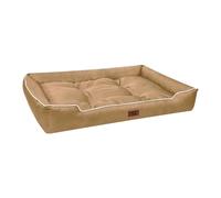 XXIUDEE Lit orthopédique imperméable pour grand chien et chat de petite, moyenne et grande taille (40 x 30 x 14 cm, kaki)